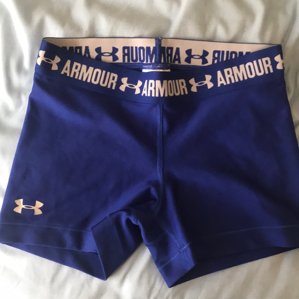 Under amour size small volleyball spandex blue